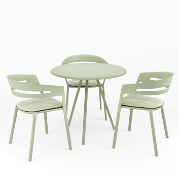 Mesa y sillas Fast Zebra Round and Ria Dining