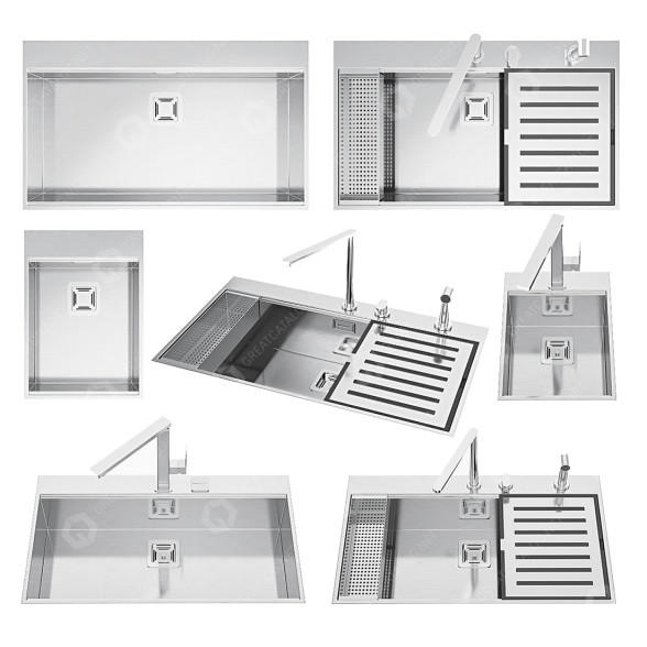 Waschbecken Barazza 1RUBMBFRK 3D-Modell