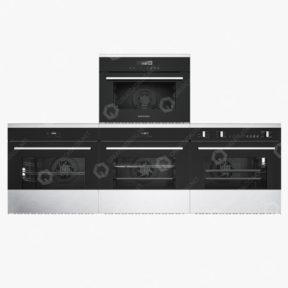 Horno y Microondas Barazza 1FBFMN Modelo 3D