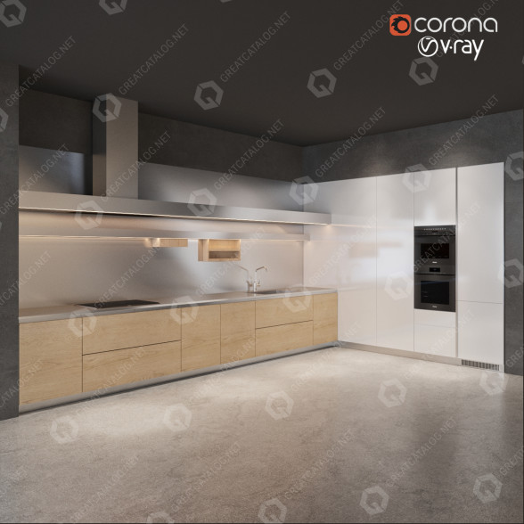Кухня Arclinea Gamma 2 3D модель