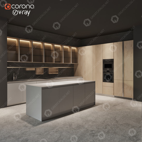 Küche Arclinea Gamma 3D-Modell