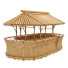 Bar Bamboo Tiki Oval Corner Shape - artpolka