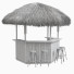 Pérgola Beach Bar Bamboo Restaurant - artpolka