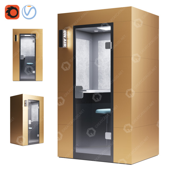 Akustik-Pod Steelcase Phone Unit 3D-Modell