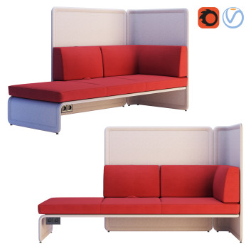 Sofa Coalesse Lagunitas Lounge System Corner