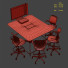 Zestaw mebli Steelcase Media Scape Mini and Rectangle Table - TASKMASTER