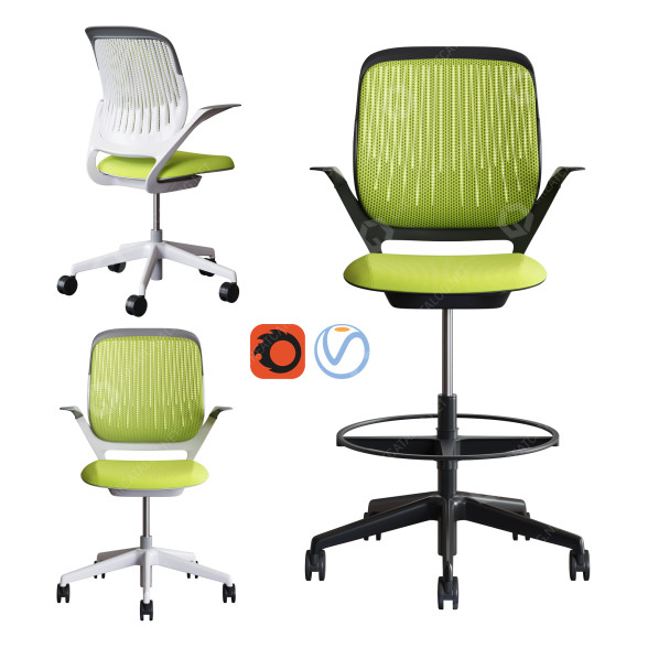 Стільці Steelcase Cobi 3D модель
