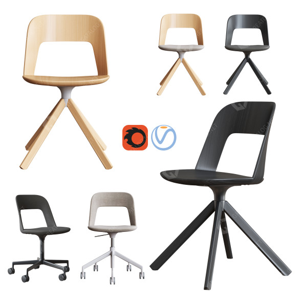 Stühle Lapalma Arco 3D-Modell