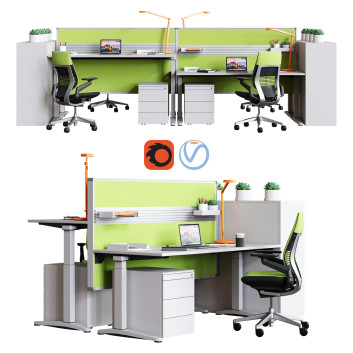 Меблевий гарнітур Steelcase Office Table Ology Work Space
