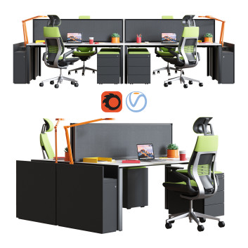 Меблевий гарнітур Steelcase Office Table FrameOne Work Space