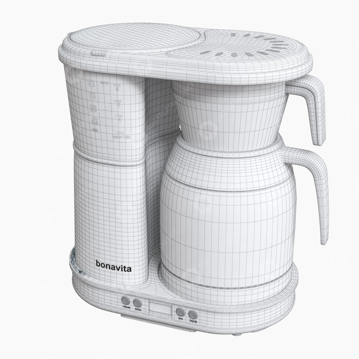 Coffee Maker Bonavita Connoisseur 8-Cup One-Touch Coffee Brewer 3D model  #3662 | GreatCatalog