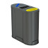 Відро для сміття Malmo Office Waste Recycling Bin with 3 Containers - artpolka