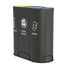 Відро для сміття Malmo Office Waste Recycling Bin with 3 Containers - artpolka