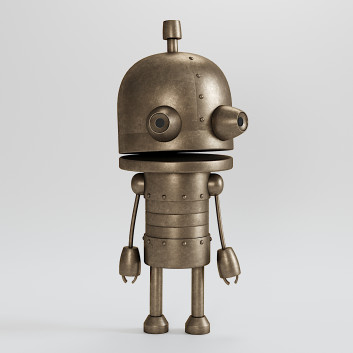 Робот  Joseph from Machinarium Model 3D модель