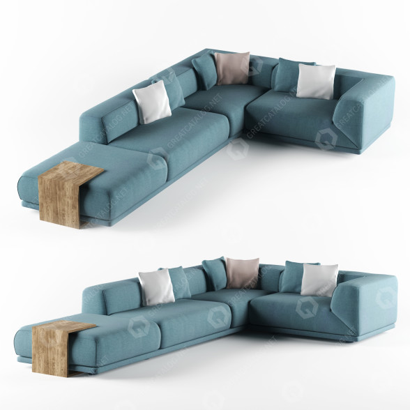Canapé ENNE Case modèle 3D