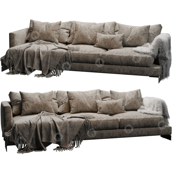 Sofa Flexform Long Island model 3D