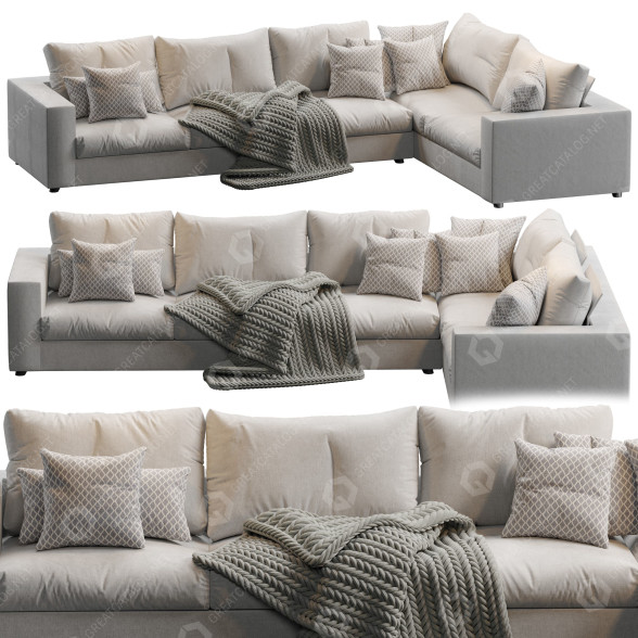Sofa Bonaldo Hiro 3D model