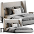 Lit et tables de chevet Flexform Midnight - Sergey Gnatyk