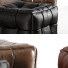 Osmanisch Leather Poufe - Busar