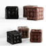Osmanisch Leather Poufe - Busar