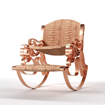Chaise à bascule  Copper Modèle 3D