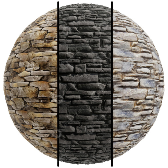 Verblendstein Stone Facade Coverings 3D-Modell
