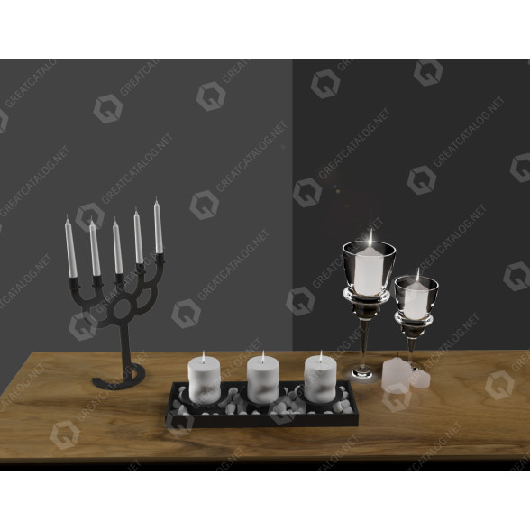 Decoración Candles Modelo 3D