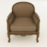 Sillón Wood and Fabric - zifir3d