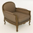 Sillón Wood and Fabric - zifir3d
