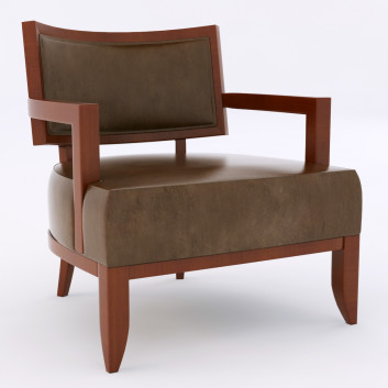 Sillón  Wood Framed Modelo 3D
