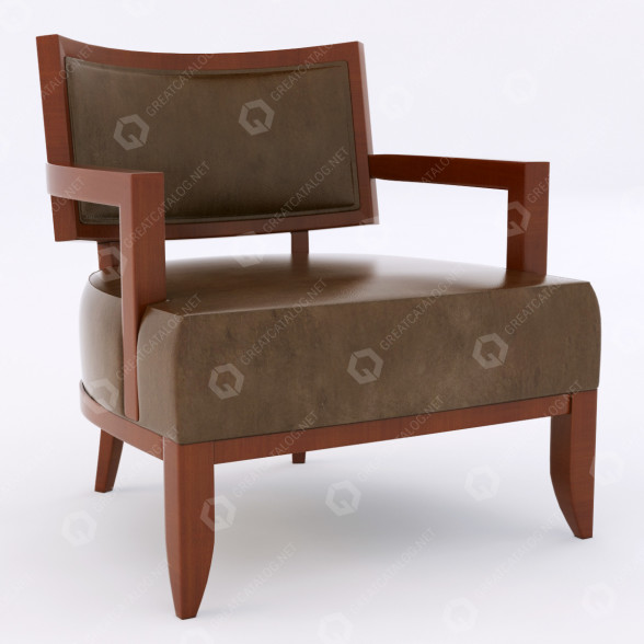 Sillón Wood Framed Modelo 3D