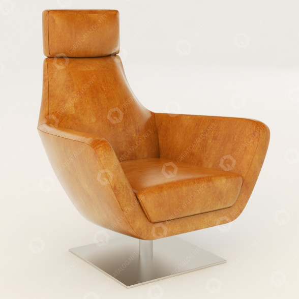 Крісло Curved 3D модель