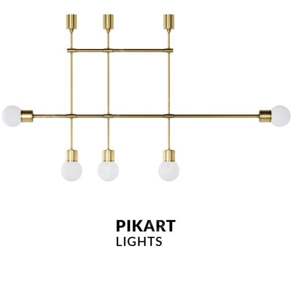 Lustre Pikart Lights Double Join modèle 3D