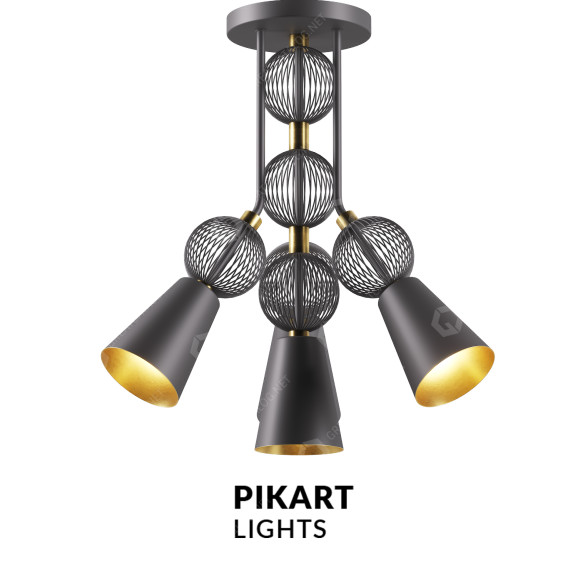 Lustre Pikart Lights Oni-On modèle 3D