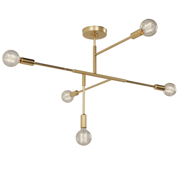 Lámpara de araña Pikart Lights Brass Lamp Modelo 3D