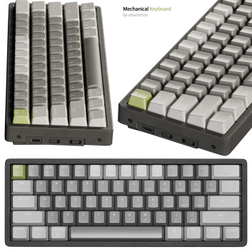 Teclado Keychron K12 Modelo 3D