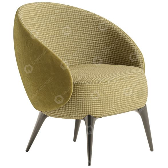 Armchair ART NOVA Helen 3D model