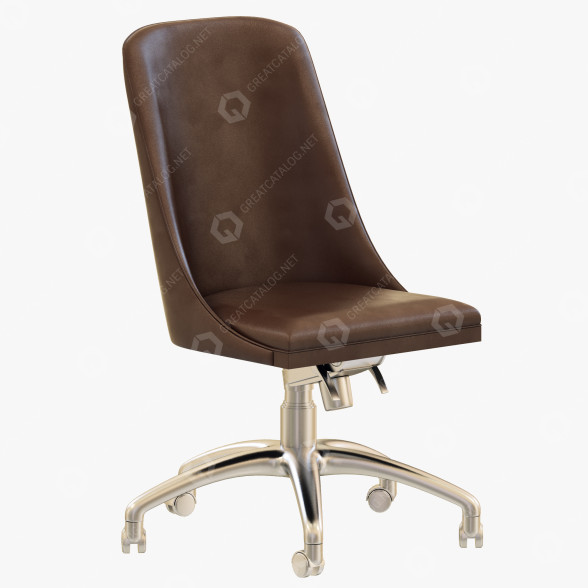 Stuhl Baxter Decor with Wheels 3D-Modell
