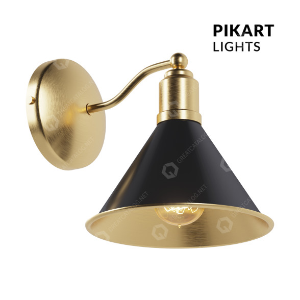 Applique murale Pikart Lights Brass modèle 3D