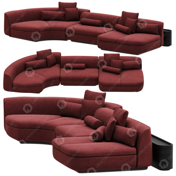 Sofa Baxter Piaf 3D-Modell