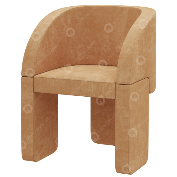 Krzesło Baxter Lazybones model 3D