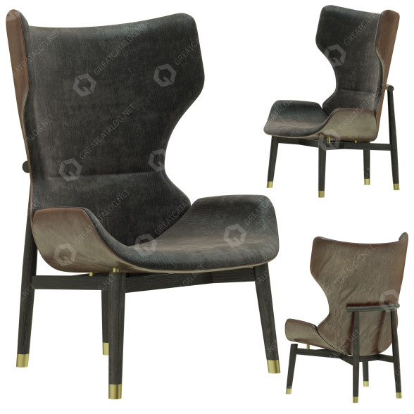 Sessel Baxter Jorgen 3D-Modell