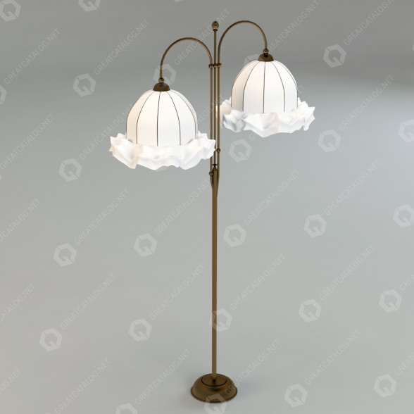 Lámpara de pie Brass Modelo 3D