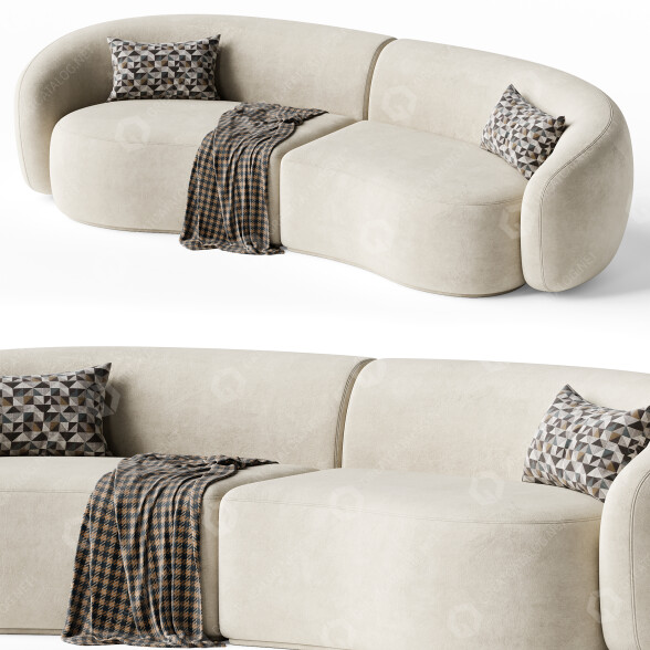 Диван Kassavello Family Curved 3D модель