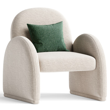 Armchair  High Fashion Home Nicola 3D model