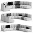 Дивани Vladimir Kagan Biscuit Sectional Collection - mukhammadnur