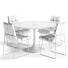 Mesa y sillas Houzz Blommis and Naomi Tufted - Zakirov 3d