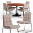 Mesa y sillas Houzz Blommis and Naomi Tufted - Zakirov 3d