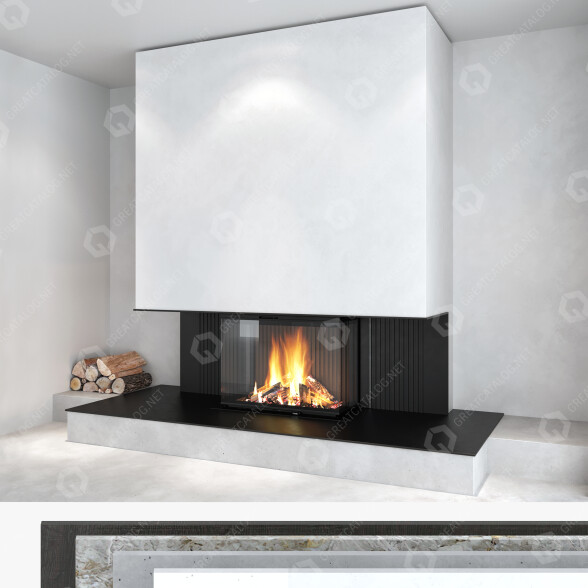 Holzkamine Romotop Decorative Wall Set 11 3D-Modell
