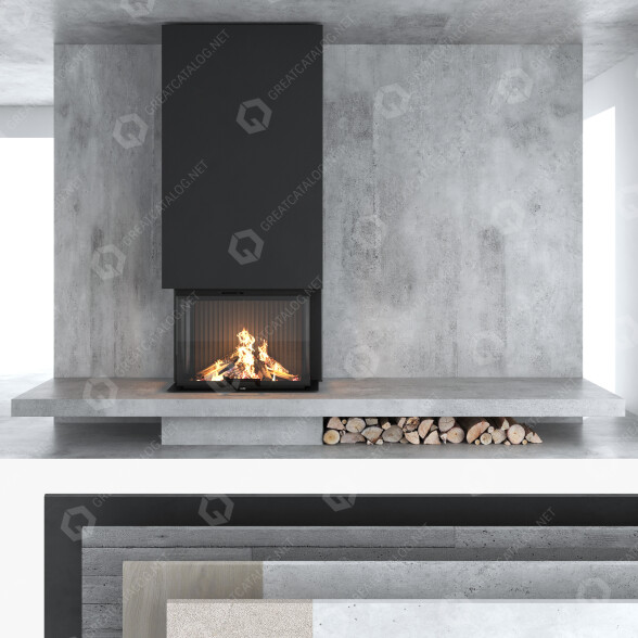 Holzkamine Romotop Decorative Wall Set 12 3D-Modell